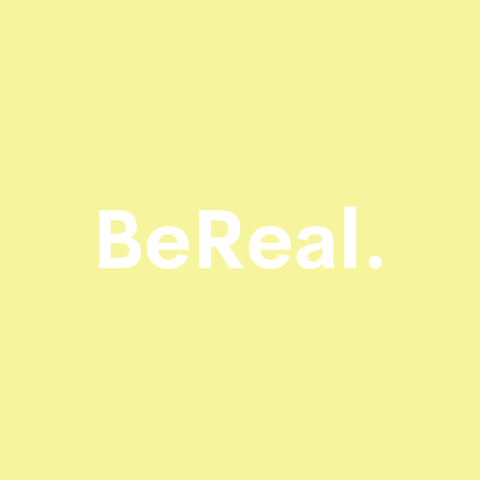 BeReal pastel yellow app icon