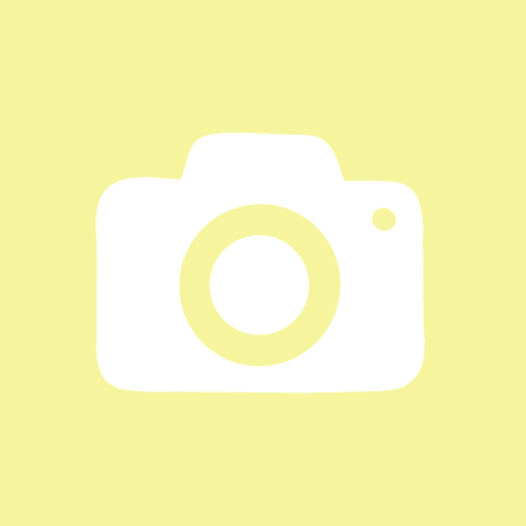 CAMERA pastel yellow app icon