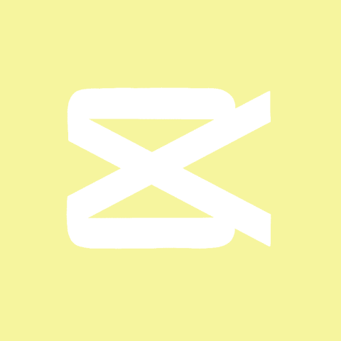 CAPCUT pastel yellow app icon