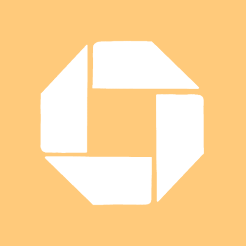 CHASE BANK pastel orange app icon