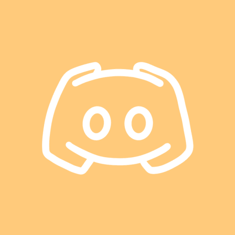 DISCORD pastel orange app icon