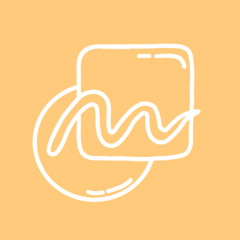 FREEFORM pastel orange app icon