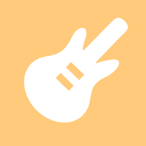 GARAGE BAND pastel orange app icon