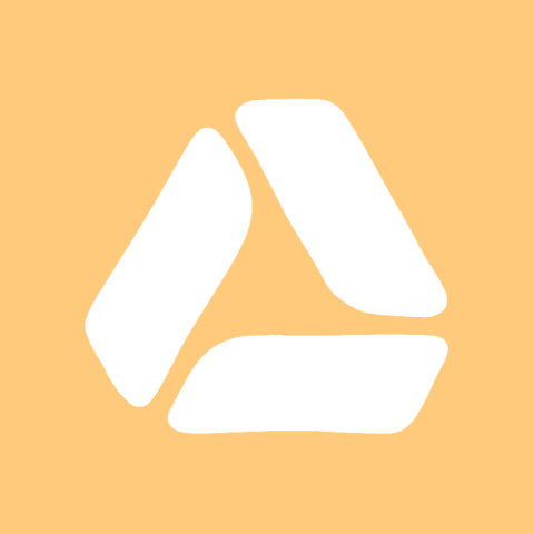 GOOGLE DRIVE pastel orange app icon