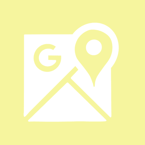 GOOGLE MAPS pastel yellow app icon