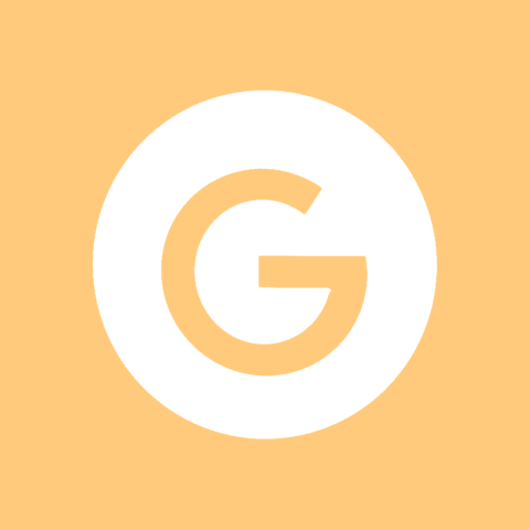 GOOGLE pastel orange app icon