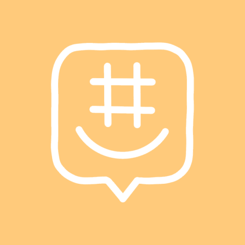 GROUPME pastel orange app icon