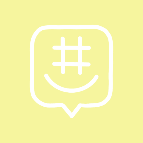 GROUPME pastel yellow app icon