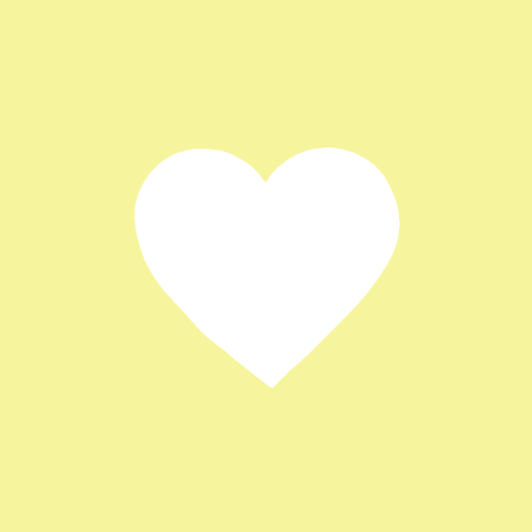 HEART pastel yellow app icon