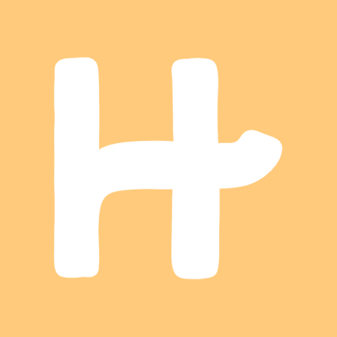 HINGE pastel orange app icon