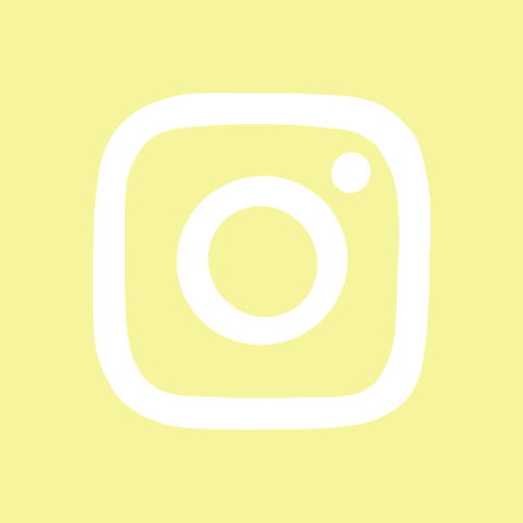 INSTAGRAM pastel yellow app icon