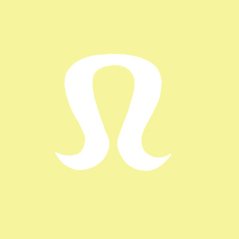 LULULEMON pastel yellow app icon