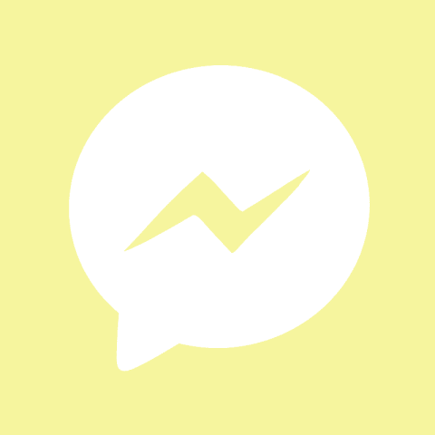 MESSENGER pastel yellow app icon