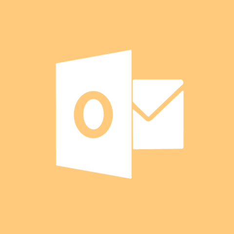 OUTLOOK pastel orange app icon