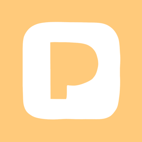PANDORA pastel orange app icon