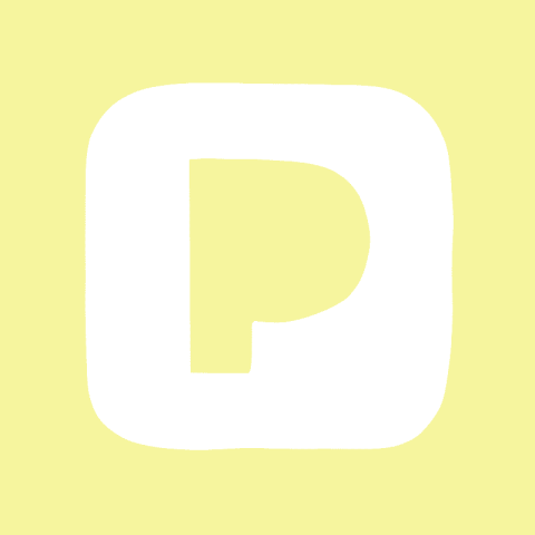 PANDORA pastel yellow app icon