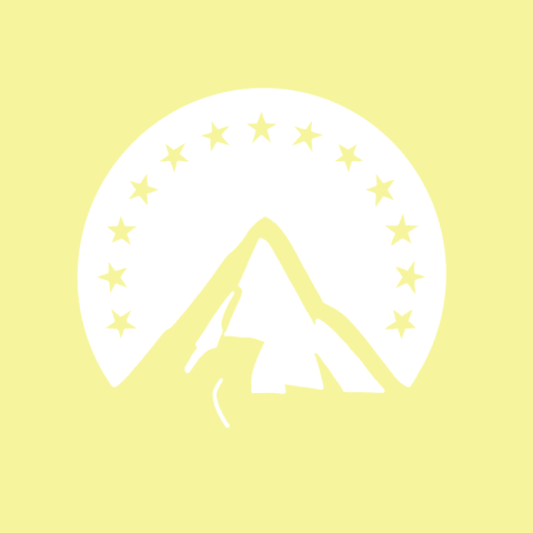 PARAMOUNT PLUS pastel yellow app icon