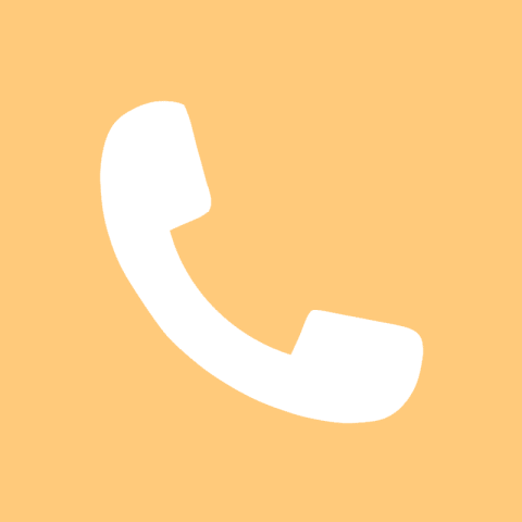 PHONE pastel orange app icon