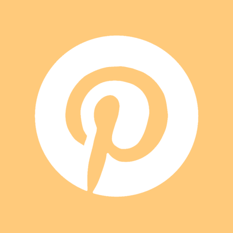 PINTEREST pastel orange app icon