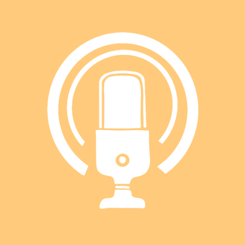 PODCAST pastel orange app icon