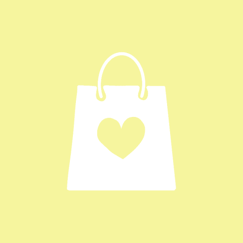 SHOPPING BAG pastel yellow app icon