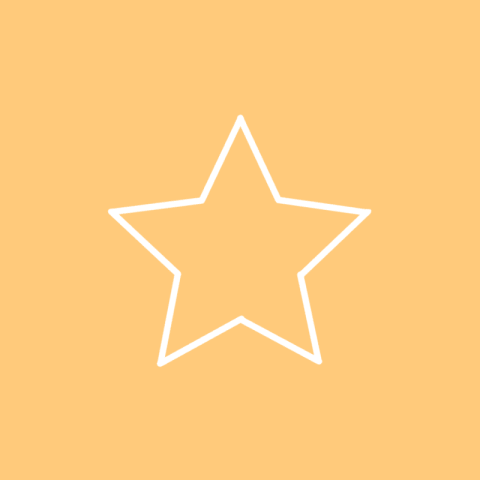 STAR pastel orange app icon