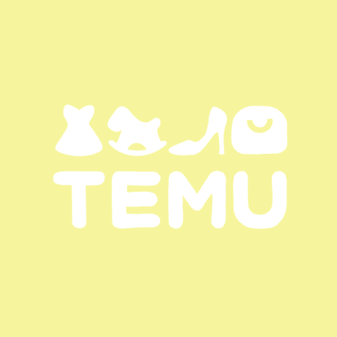 TEMU pastel yellow app icon