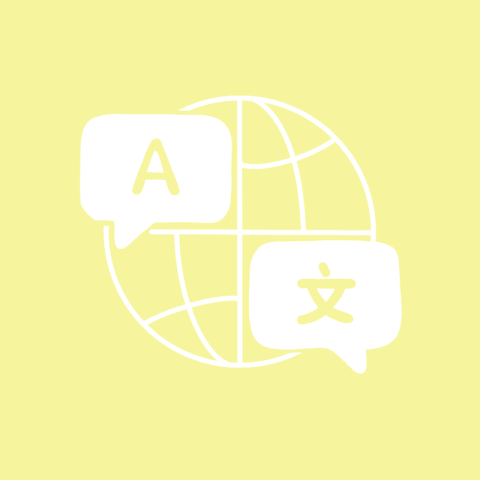 TRANSLATE pastel yellow app icon