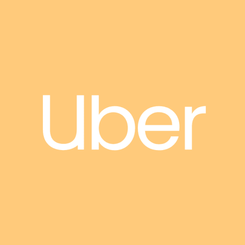 UBER pastel orange app icon