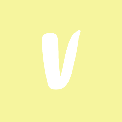 VINTED pastel yellow app icon