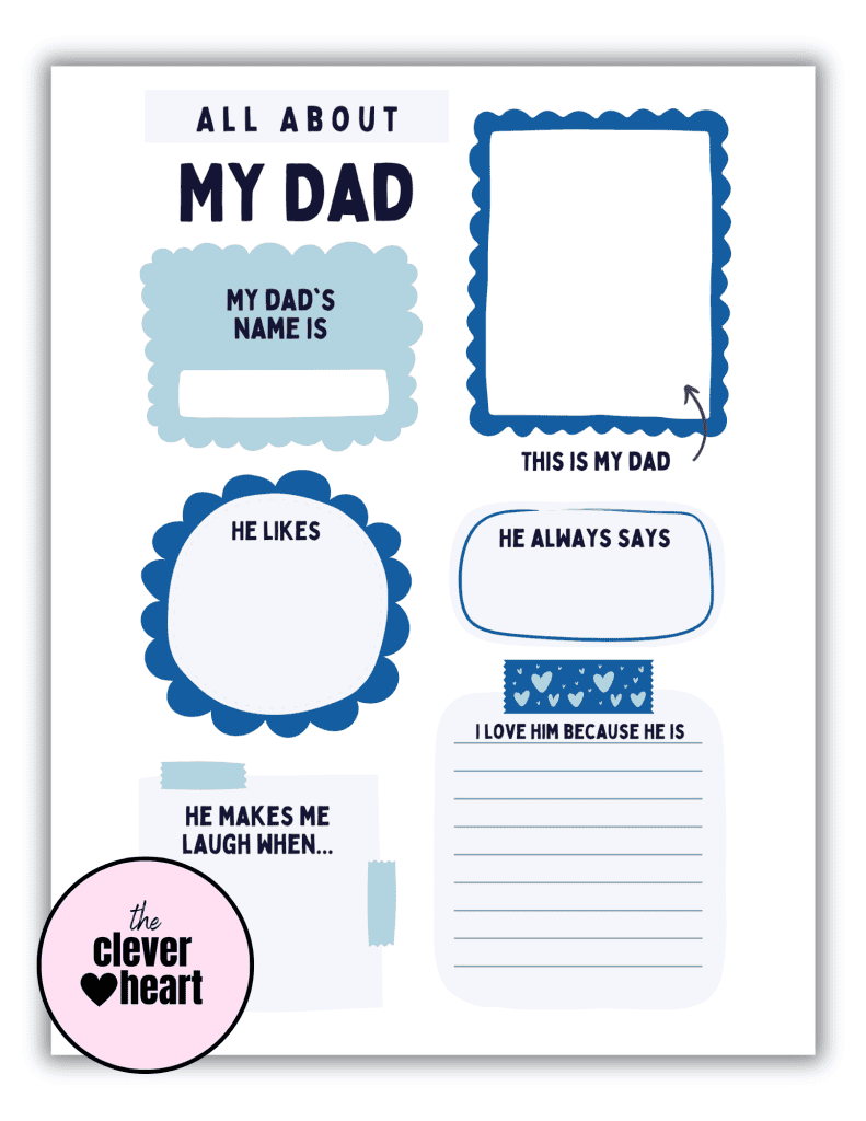 all about dad fill in the blank