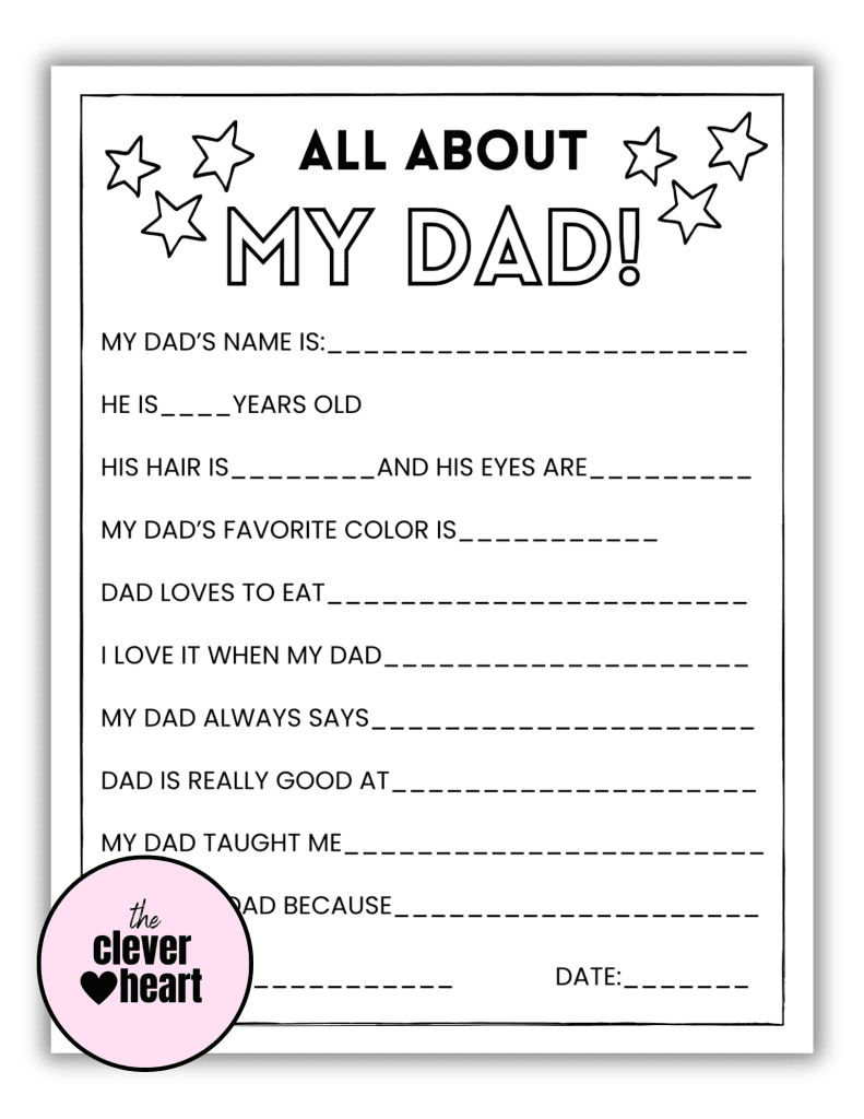 all about dad printable free download