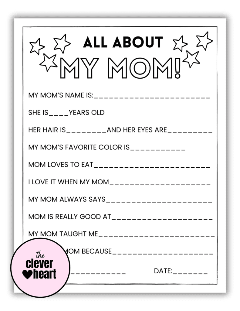 all about mom printable free download