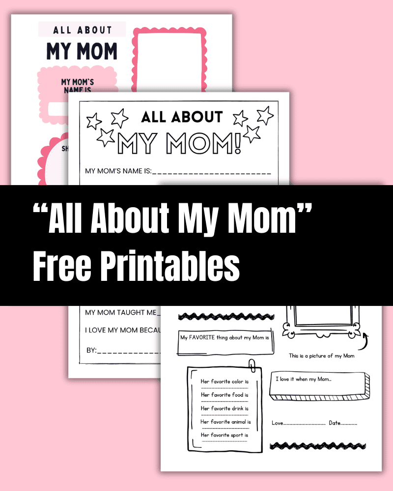 all about mom printable