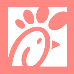 CHIC FIL A coral app icon