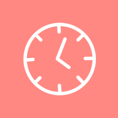 CLOCK coral app icon