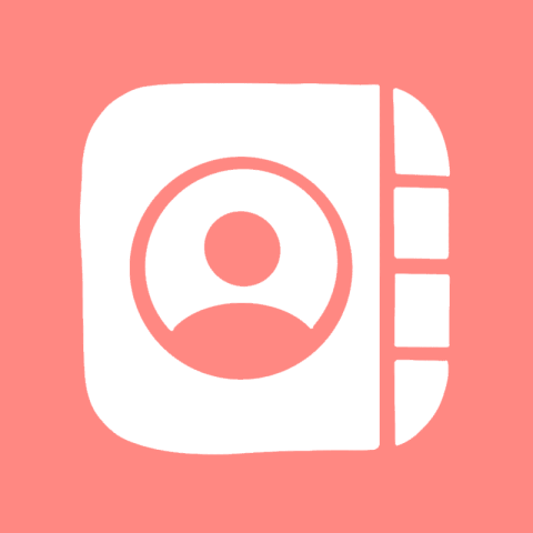 CONTACTS coral app icon