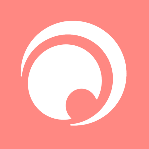 CRUNCHY ROLL coral app icon