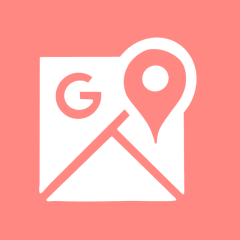 GOOGLE MAPS coral app icon