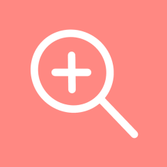 MAGNIFIER coral app icon