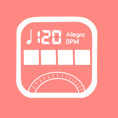PRO METRONOME coral app icon