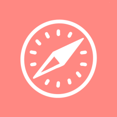 SAFARI coral app icon
