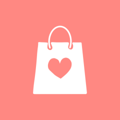 SHOPPING BAG coral app icon
