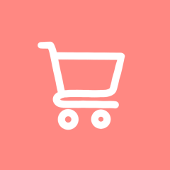 SHOPPING CART coral app icon