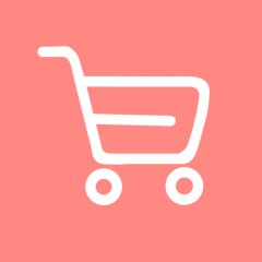 SHOPPING CART coral app icon