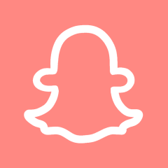 SNAPCHAT coral app icon