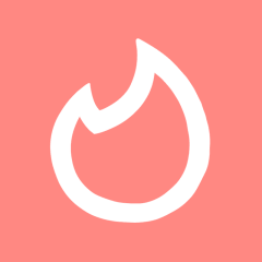 TINDER coral app icon