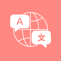 TRANSLATE coral app icon