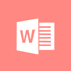 WORD coral app icon