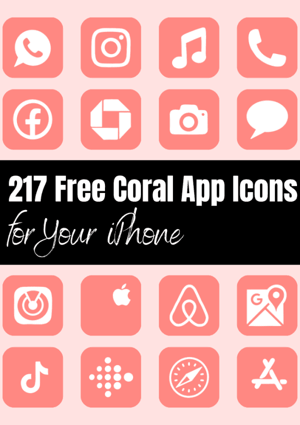 217 Free Coral App Icons (Give Your Phone a Vibrant Makeover)